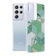 Husa pentru Samsung Galaxy S21 Ultra 5G - Techsuit Marble Series - Green Hex