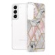 Husa pentru Samsung Galaxy S22 5G - Techsuit Marble Series - Pink Hex