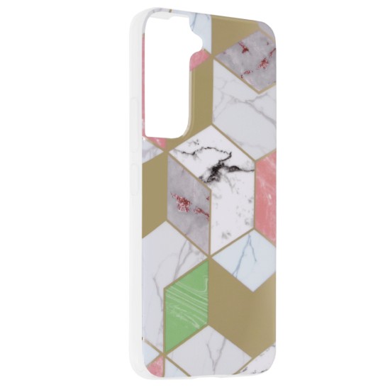 Husa pentru Samsung Galaxy S22 5G - Techsuit Marble Series - Purple Hex