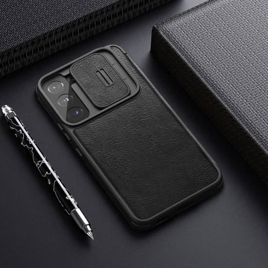 Husa pentru Samsung Galaxy S22 Plus 5G - Nillkin QIN Leather Pro Case - Black