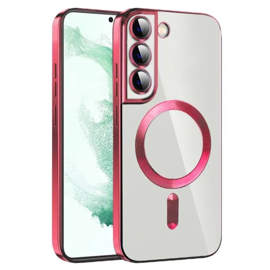 Husa pentru Samsung Galaxy S22 Plus 5G - Techsuit Luxury Crystal MagSafe - Red Husa pentru Samsung Galaxy S22 Plus 5G - Techsuit Luxury Crystal MagSafe - Red