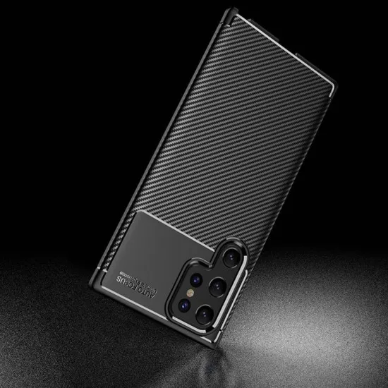 Husa pentru Samsung Galaxy S22 Ultra 5G - Techsuit CarbonFiber - Black Husa pentru Samsung Galaxy S22 Ultra 5G - Techsuit CarbonFiber - Black