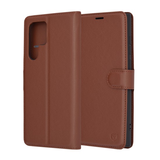 Husa pentru Samsung Galaxy S22 Ultra 5G - Techsuit Leather Folio - Brown