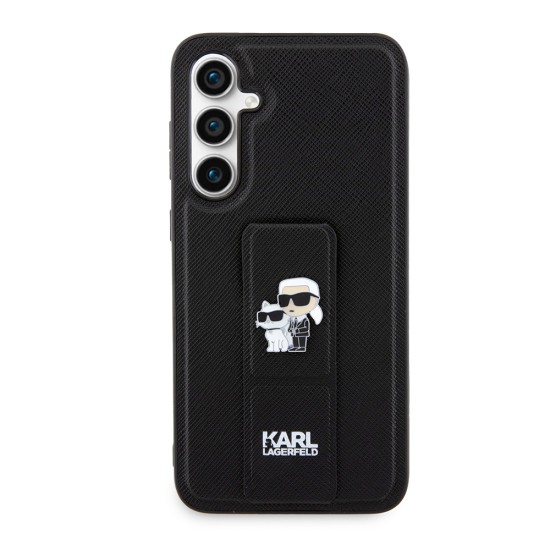 Husa pentru Samsung Galaxy S23 FE - Karl Lagerfeld Saffiano Gripstand (KLHCS23FEGSAKCPK) - Karl&Choupette