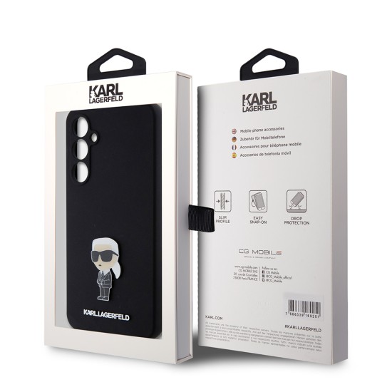 Husa pentru Samsung Galaxy S23 FE - Karl Lagerfeld Silicone (KLHCS23FEMHKNPK) - Ikonik Metal Pin