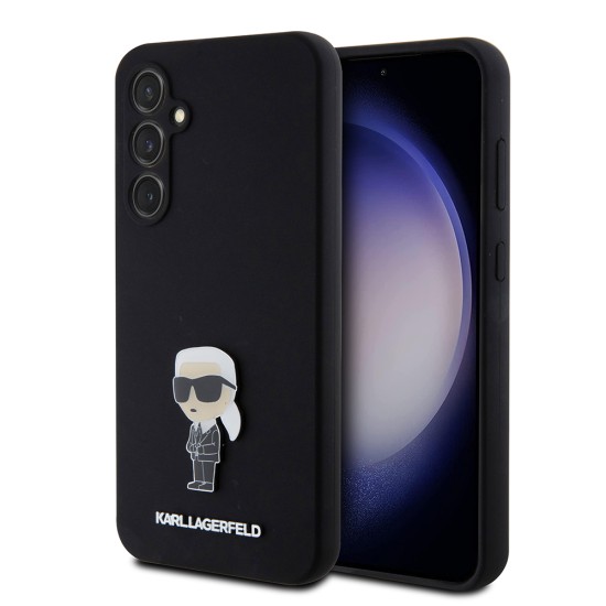 Husa pentru Samsung Galaxy S23 FE - Karl Lagerfeld Silicone (KLHCS23FEMHKNPK) - Ikonik Metal Pin