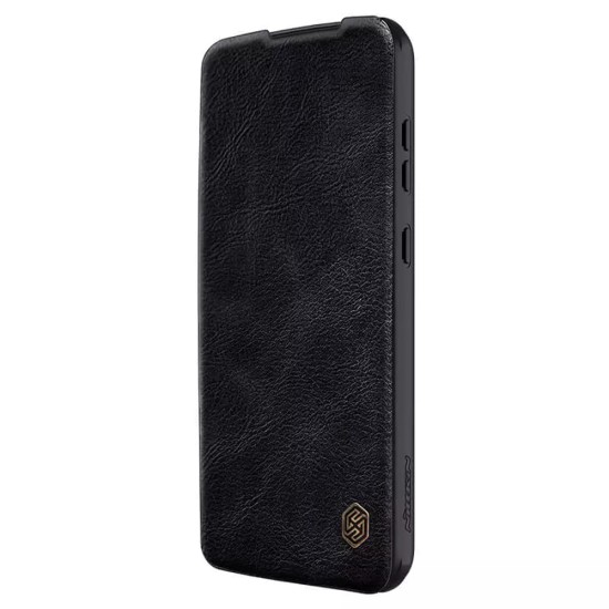 Husa pentru Samsung Galaxy S23 FE - Nillkin Qin Pro Leather Case - Black