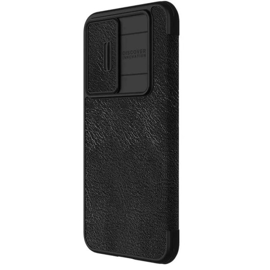 Husa pentru Samsung Galaxy S23 FE - Nillkin Qin Pro Leather Case - Black