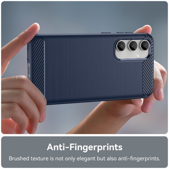 Husa pentru Samsung Galaxy S23 FE - Techsuit Carbon Silicone - Blue