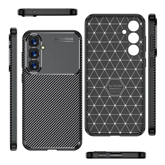 Husa pentru Samsung Galaxy S23 FE - Techsuit CarbonFiber - Black Husa pentru Samsung Galaxy S23 FE - Techsuit CarbonFiber - Black