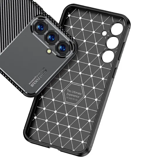 Husa pentru Samsung Galaxy S23 FE - Techsuit CarbonFiber - Black Husa pentru Samsung Galaxy S23 FE - Techsuit CarbonFiber - Black