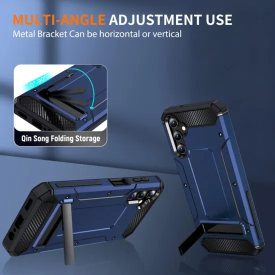 Husa pentru Samsung Galaxy S23 FE - Techsuit Hybrid Armor Kickstand - Blue Husa pentru Samsung Galaxy S23 FE - Techsuit Hybrid Armor Kickstand - Blue