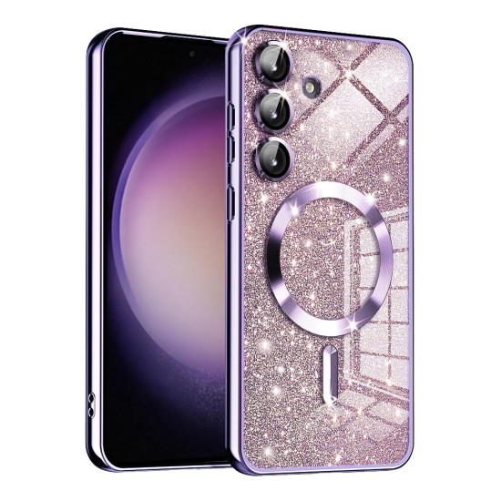 Husa pentru Samsung Galaxy S23 FE - Techsuit Luxury Glitter MagSafe - Light Purple