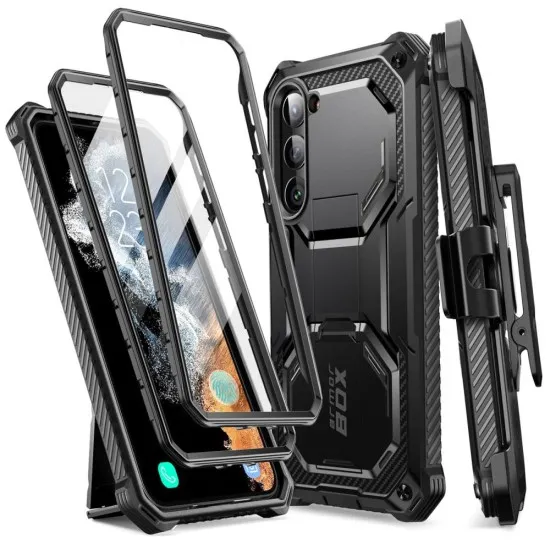 Husa pentru Samsung Galaxy S23 + Folie - I-Blason Armorbox - Black Husa pentru Samsung Galaxy S23 + Folie - I-Blason Armorbox - Black