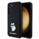 Husa pentru Samsung Galaxy S23 - Karl Lagerfeld Silicone (KLHCS23SSMHCNPK) - Choupette Metal Pin