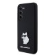 Husa pentru Samsung Galaxy S23 - Karl Lagerfeld Silicone (KLHCS23SSMHCNPK) - Choupette Metal Pin