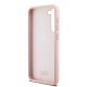 Husa pentru Samsung Galaxy S23 - Karl Lagerfeld Silicone (KLHCS23SSMHCNPP) - Pink Choupette Metal Pin