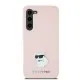 Husa pentru Samsung Galaxy S23 - Karl Lagerfeld Silicone (KLHCS23SSMHCNPP) - Pink Choupette Metal Pin Husa pentru Samsung Galaxy S23 - Karl Lagerfeld Silicone (KLHCS23SSMHCNPP) - Pink Choupette Metal Pin