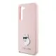 Husa pentru Samsung Galaxy S23 - Karl Lagerfeld Silicone (KLHCS23SSMHCNPP) - Pink Choupette Metal Pin Husa pentru Samsung Galaxy S23 - Karl Lagerfeld Silicone (KLHCS23SSMHCNPP) - Pink Choupette Metal Pin