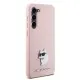 Husa pentru Samsung Galaxy S23 - Karl Lagerfeld Silicone (KLHCS23SSMHCNPP) - Pink Choupette Metal Pin Husa pentru Samsung Galaxy S23 - Karl Lagerfeld Silicone (KLHCS23SSMHCNPP) - Pink Choupette Metal Pin