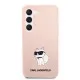 Husa pentru Samsung Galaxy S23 - Karl Lagerfeld Silicone (KLHCS23SSNCHBCP) - Pink Choupette Husa pentru Samsung Galaxy S23 - Karl Lagerfeld Silicone (KLHCS23SSNCHBCP) - Pink Choupette