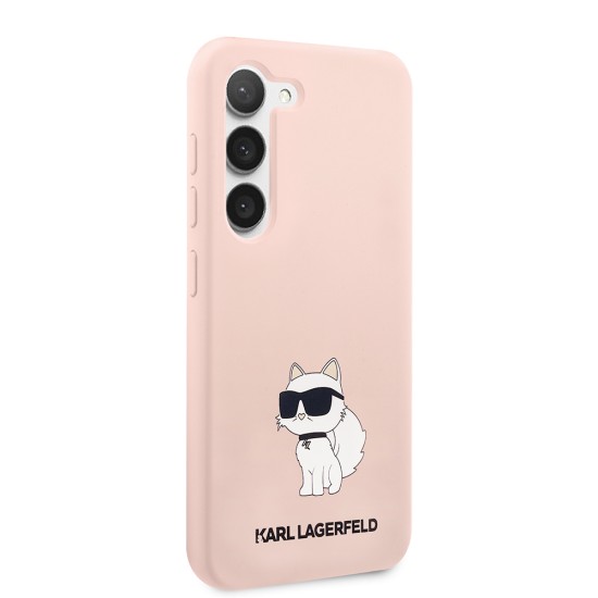 Husa pentru Samsung Galaxy S23 - Karl Lagerfeld Silicone (KLHCS23SSNCHBCP) - Pink Choupette