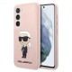 Husa pentru Samsung Galaxy S23 - Karl Lagerfeld Silicone (KLHCS23SSNIKBCP) - Pink Ikonik