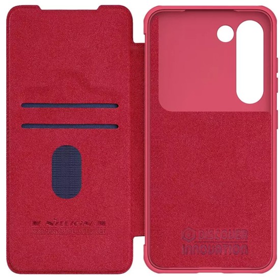 Husa pentru Samsung Galaxy S23 - Nillkin QIN Leather Pro Case - Red