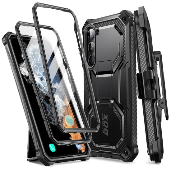 Husa pentru Samsung Galaxy S23 Plus + Folie - I-Blason Armorbox - Black