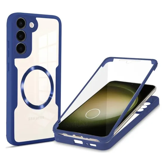 Husa pentru Samsung Galaxy S23 Plus + Folie - Techsuit ColorVerse 360 MagSafe Series - Blue Husa pentru Samsung Galaxy S23 Plus + Folie - Techsuit ColorVerse 360 MagSafe Series - Blue