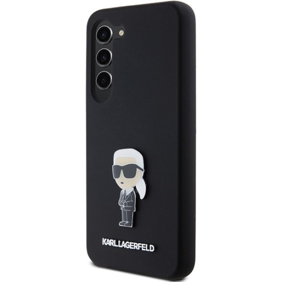 Husa pentru Samsung Galaxy S23 Plus - Karl Lagerfeld Silicone (KLHCS23MSMHKNPK) - Ikonik Metal Pin