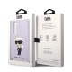 Husa pentru Samsung Galaxy S23 Plus - Karl Lagerfeld Silicone (KLHCS23MSNIKBCU) - Purple Ikonik