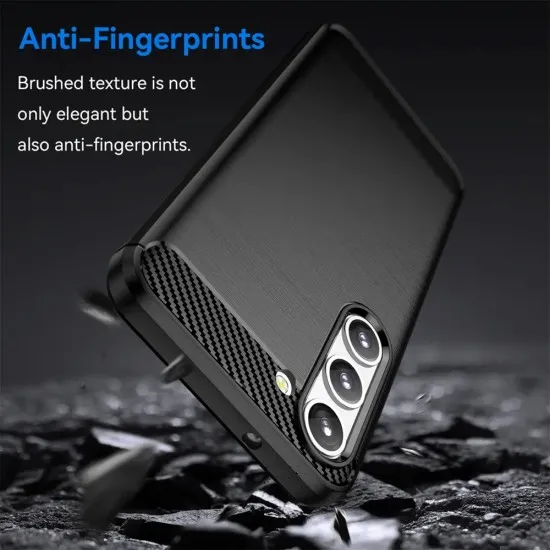 Husa pentru Samsung Galaxy S23 Plus - Techsuit Carbon Silicone - Black Husa pentru Samsung Galaxy S23 Plus - Techsuit Carbon Silicone - Black