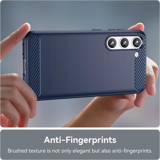 Husa pentru Samsung Galaxy S23 Plus - Techsuit Carbon Silicone - Blue