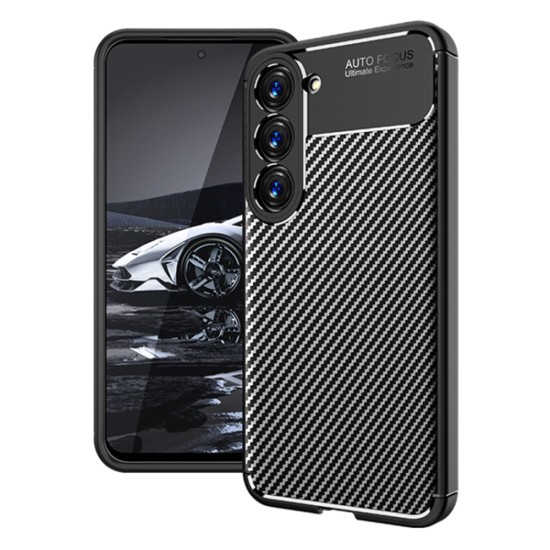 Husa pentru Samsung Galaxy S23 Plus - Techsuit CarbonFiber - Black