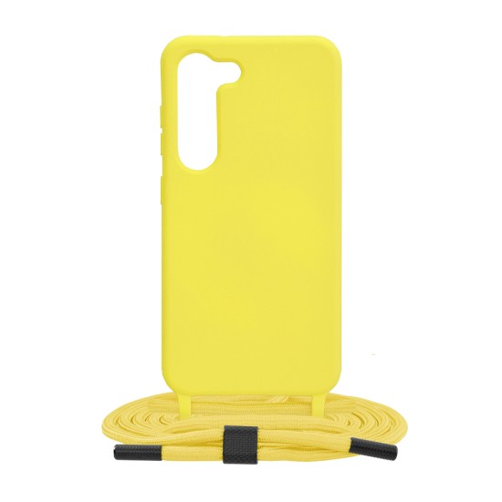 Husa pentru Samsung Galaxy S23 Plus - Techsuit Crossbody Lanyard - Yellow