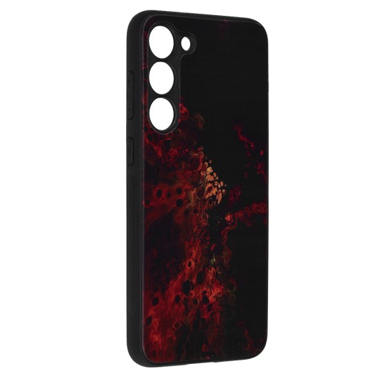 Husa pentru Samsung Galaxy S23 Plus - Techsuit Glaze Series - Red Nebula