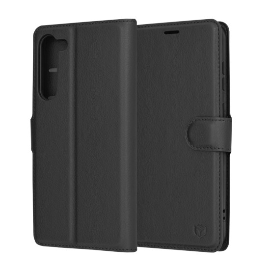 Husa pentru Samsung Galaxy S23 Plus - Techsuit Leather Folio - Black