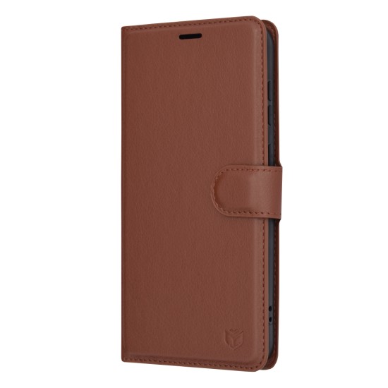 Husa pentru Samsung Galaxy S23 Plus - Techsuit Leather Folio - Brown