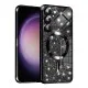Husa pentru Samsung Galaxy S23 Plus - Techsuit Luxury Glitter MagSafe - Black Husa pentru Samsung Galaxy S23 Plus - Techsuit Luxury Glitter MagSafe - Black
