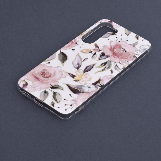 Husa pentru Samsung Galaxy S23 Plus - Techsuit Marble Series - Chloe White