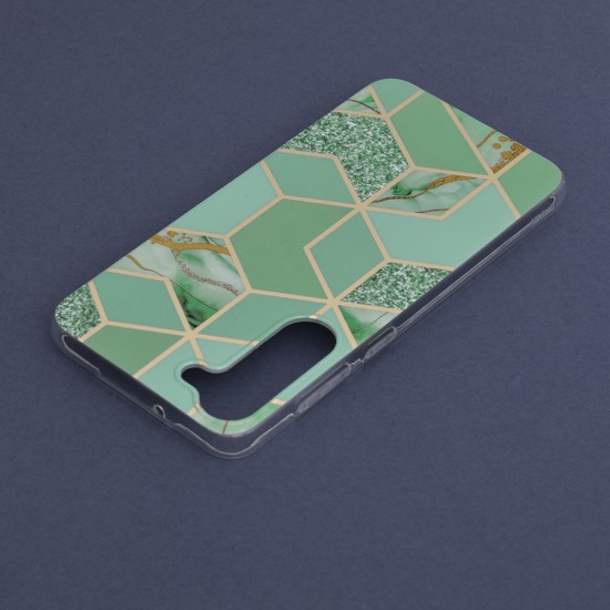 Husa pentru Samsung Galaxy S23 Plus - Techsuit Marble Series - Green Hex