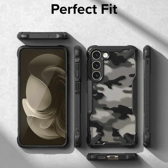 Husa pentru Samsung Galaxy S23 - Ringke Fusion X Design - Camo Black