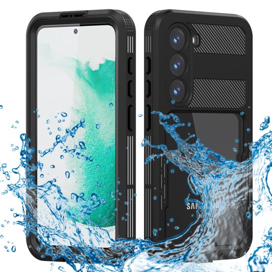 Husa pentru Samsung Galaxy S23 - ShellBox Waterproof IP68 Case - Black