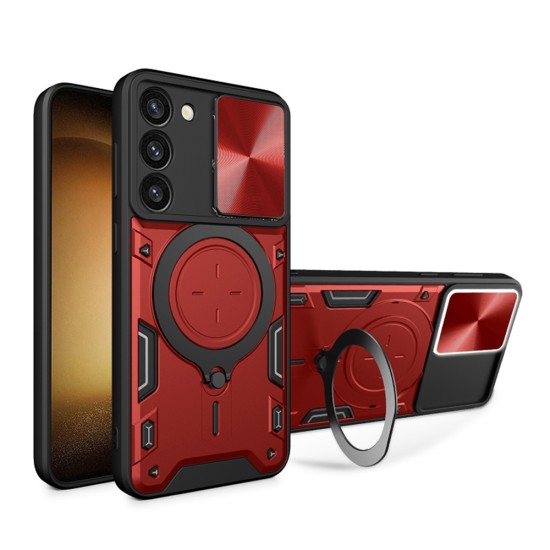 Husa pentru Samsung Galaxy S23 - Techsuit CamGuard Pro - Red