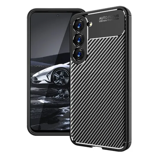 Husa pentru Samsung Galaxy S23 - Techsuit CarbonFiber - Black Husa pentru Samsung Galaxy S23 - Techsuit CarbonFiber - Black