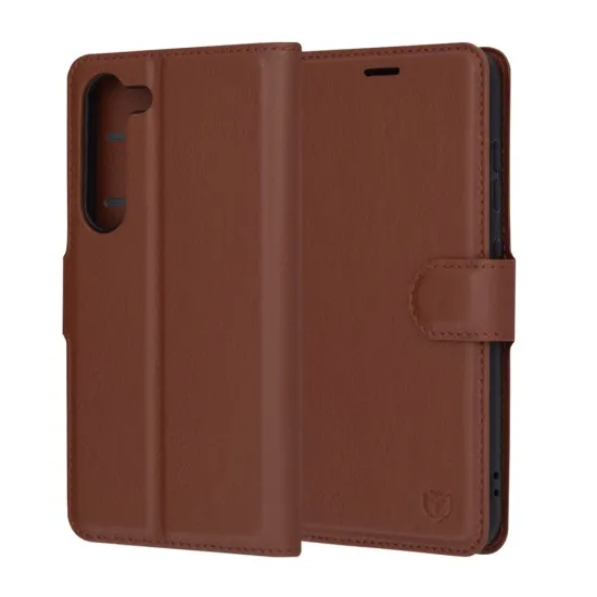 Husa pentru Samsung Galaxy S23 - Techsuit Leather Folio - Brown Husa pentru Samsung Galaxy S23 - Techsuit Leather Folio - Brown