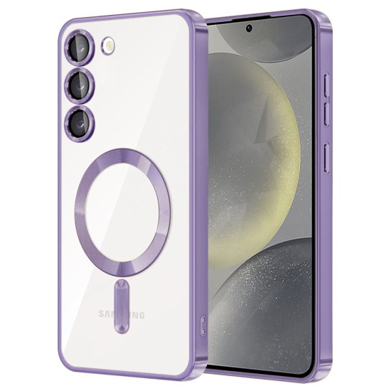 Husa pentru Samsung Galaxy S23 - Techsuit Luxury Crystal MagSafe - Light Purple