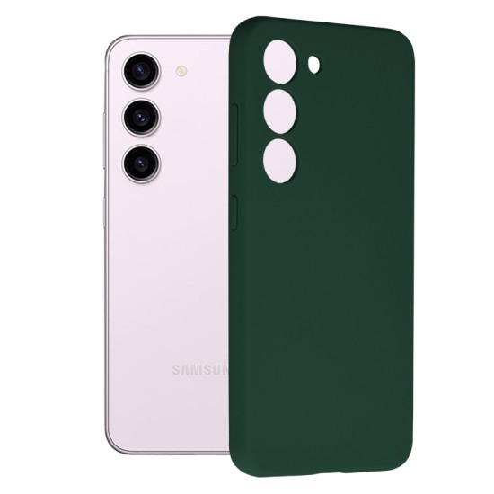 Husa pentru Samsung Galaxy S23 - Techsuit Soft Edge Silicone - Dark Green