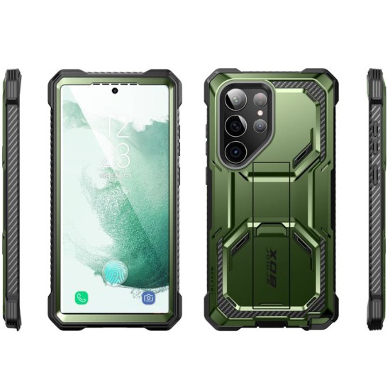 Husa pentru Samsung Galaxy S23 Ultra + Folie - I-Blason Armorbox - Guldan